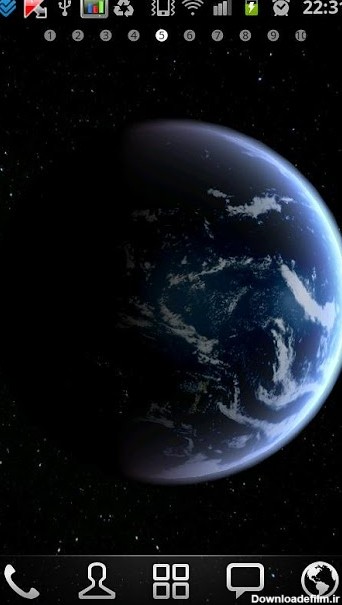 دانلود والپیپر کره زمین برای اندروید Earth HD Deluxe Edition v3.5.0
