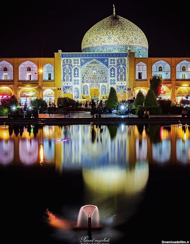 نمایی زیبا از مسجد شیخ لطف الله