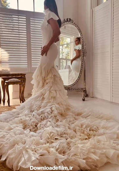 تصاویر لباس عروس جنیفر لوپز