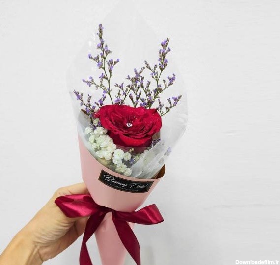 تزیین گل رز با ایده های ساده و زیبا برای هدیه دادن و مناسب دسته گل