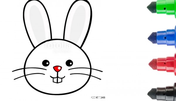 آموزش نقاشی برای کودکان | نقاشی خرگوش کوچولو