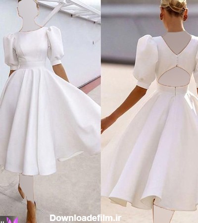 31 مدل لباس مجلسی سفید با طرح های جدید بلند و کوتاه | ساتیشو
