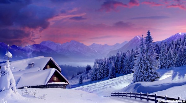 کلکسیونی زیبا از عکس منظره برفی با کیفیت بالا و دیدنی - پارس مگ
