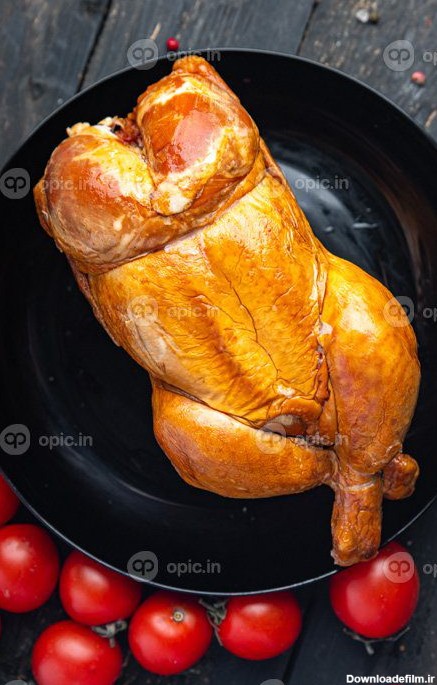 دانلود عکس مرغ پخته شده سفره جشن عید پاک دودی کامل | اوپیک