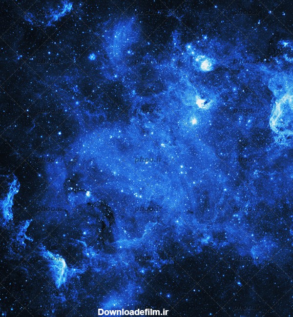عکس زیبایی از کهکشان و ستاره ها به رنگ آبی – عکس با کیفیت و تصاویر ...