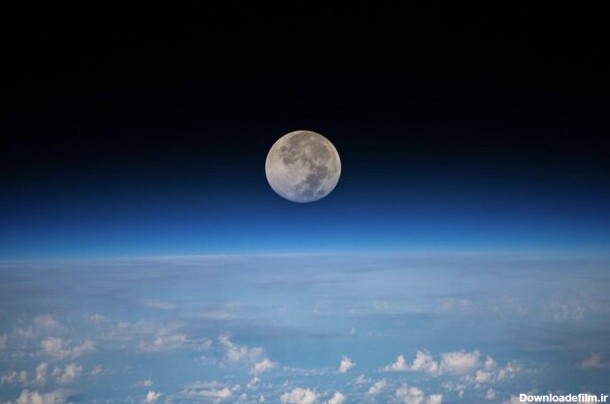 ماه کامل از منظر فضا