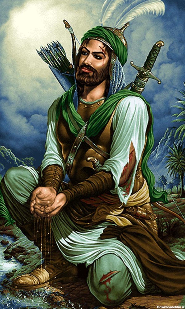 عکس حضرت عباس برای نقاشی