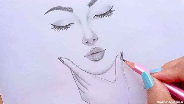 آموزش طراحی با مداد برای مبتدیان - راه آسان برای کشیدن چهره