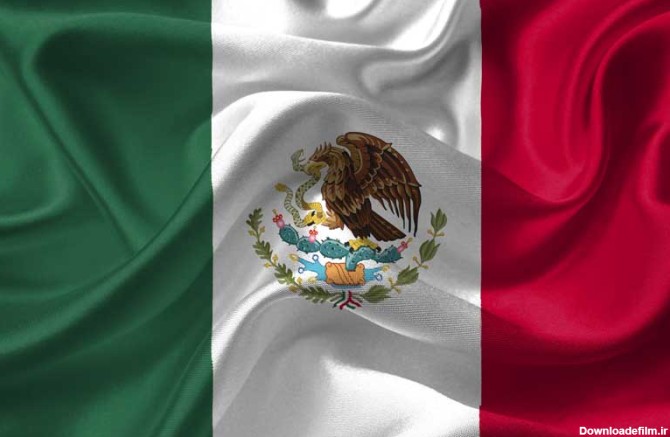 عکس پرچم سه رنگ کشور مکزیک
