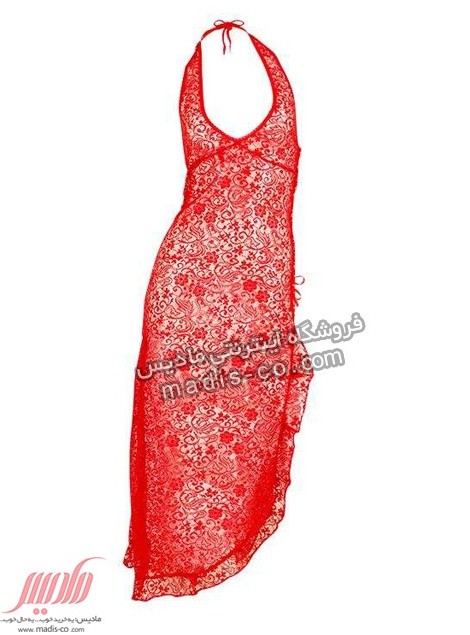 لباس خواب بلند بغل باز قرمز