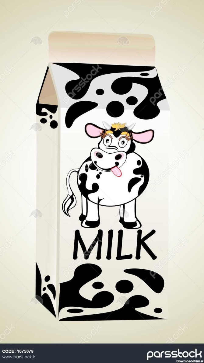 کارتن شیر با گاو 1075079