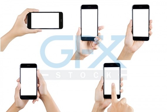 خرید عکس استوک نگه داشتن تلفن های هوشمند در دست