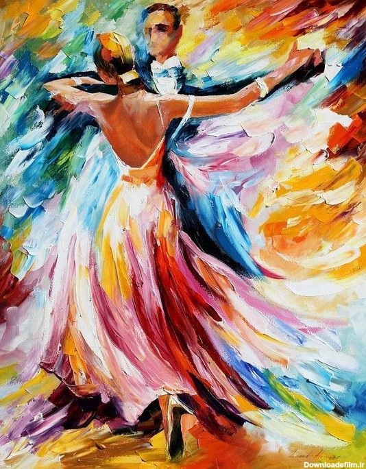 فروش تابلو نقاشی رنگ روغن رقص عاشقانه