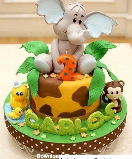 عکس کیک تولد پسرانه حیوانات ❤️ [ بهترین تصاویر ]
