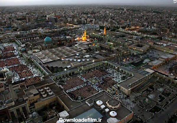 مشرق نیوز - تصویر هوایی زیبا از حرم امام رضا (ع)