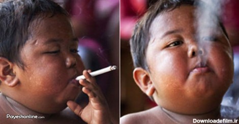 کودکی که روزی 40 نخ سیگار می‌کشید! (+عکس)