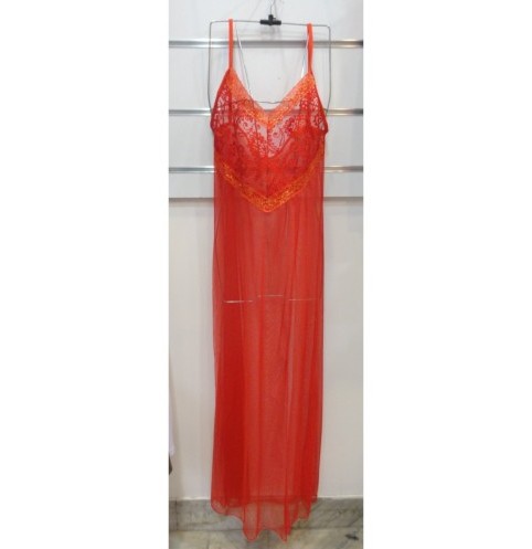خرید و قیمت لباس خواب زنانه بلند توری در دو رنگ قرمز و مشکی همراه ...