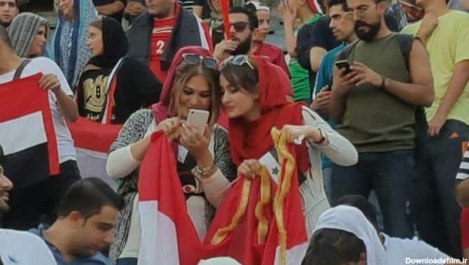 حضور زنان سوری در ورزشگاه آزادی (عکس)