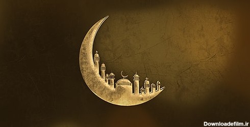 تصویر رندر 3D هلال ماه و ماه مبارک رمضان | فری پیک ایرانی | پیک ...