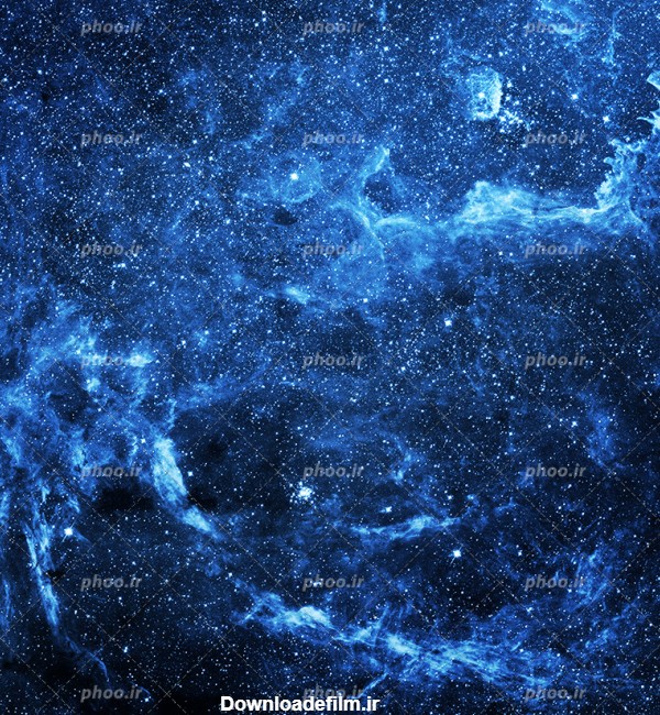 عکس با کیفیت منحصربفرد کهکشان آبی با ستاره های بسیار کوچک در کنار ...