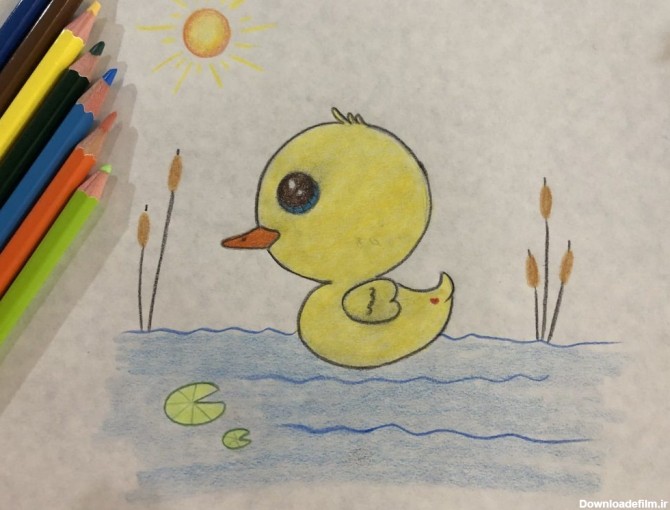 نقاشی اردک کودکانه ساده ، آموزش نقاشی اردک فانتزی - گالری آنلاین ...