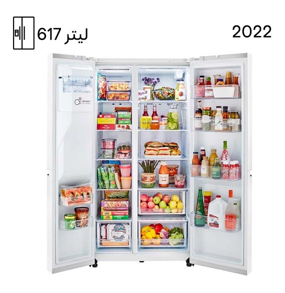 قیمت یخچال ال جی J267 سفید + یخچال ساید J267 رنگ سفید 28 فوت 2022