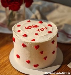 خرید و قیمت مینی کیک تولد طرح قلب مناسب 5 تا 7 نفر برای مناسبت های ...