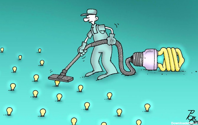 آخرین خبر | کارتون/ لامپ کم مصرف