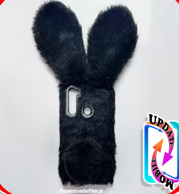 قاب خزدار خرگوشی پشمالو طرح عروسکی  مناسب برای  گوشی شیاومی note 8t