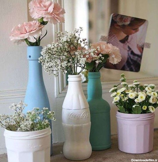 گلدان پلاستیکی ساخت گلدان از مواد دور ریختنی