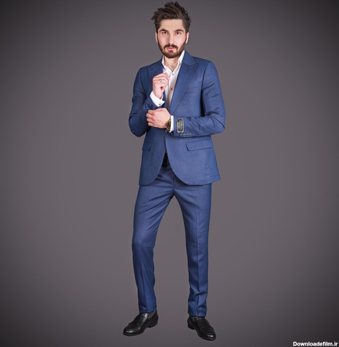 قیمت و خرید کت و شلوار مردانه پیچازی رنگ سرمه ای + مشخصات | پیندو