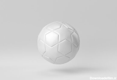 دانلود عکس توپ فوتبال فوتبال با الگوی ستاره روی سفید