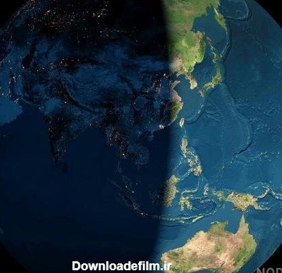 عکس کره زمین در شب و روز - عکس نودی