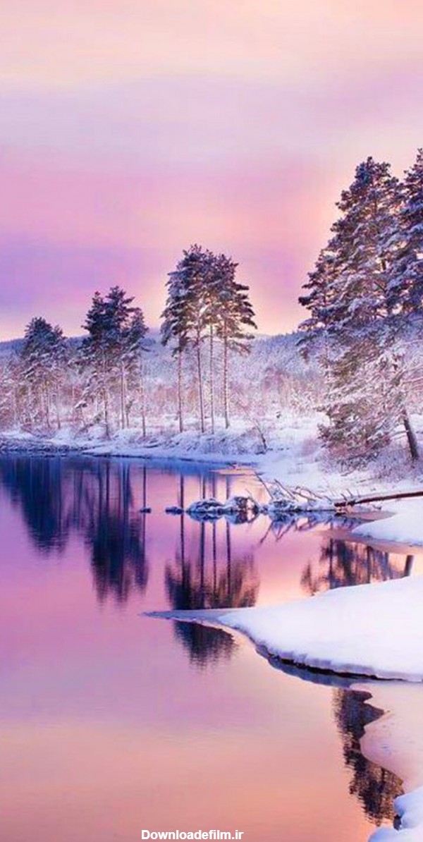 عکس تصویر زمینه طبیعت زمستان