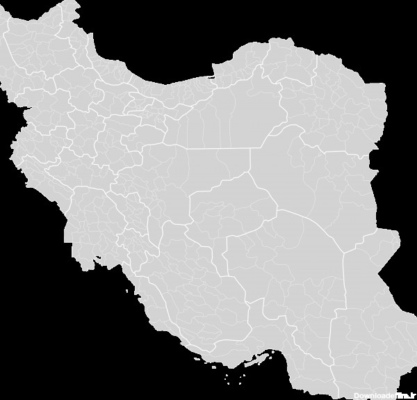 عکس نقشه ایران سیاه و سفید