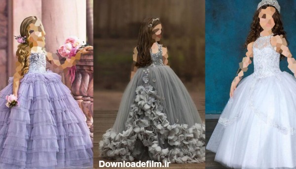 ۷۰ مدل لباس عروس بچه گانه پف دار ۲۰۲۳ ؛ مدل های بلند و کوتاه جدید ...