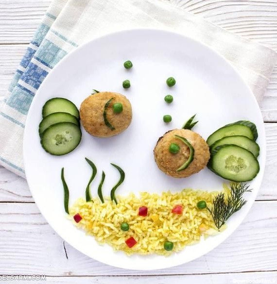 تزیین غذا کودکان با خلاقیت های زیبا و دوست داشتنی + عکس