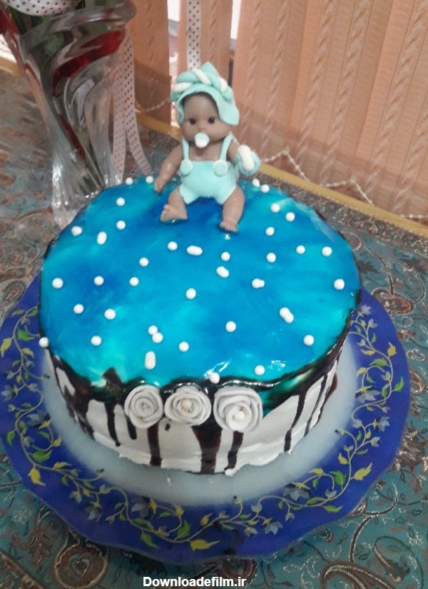 کیک تولد نوزاد | سرآشپز پاپیون
