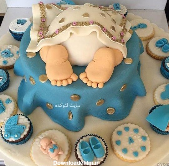 عکس کیک تولد نوزاد - عکس نودی