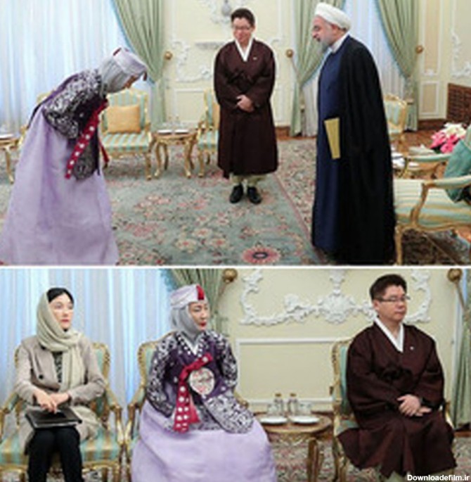 لباس سفیر کره جنوبی و همسرش در دیدار روحانی+عکس