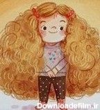 خرید و قیمت کاشی کارنیلا طرح نقاشی دختربچه با موهای فرفری کد ...