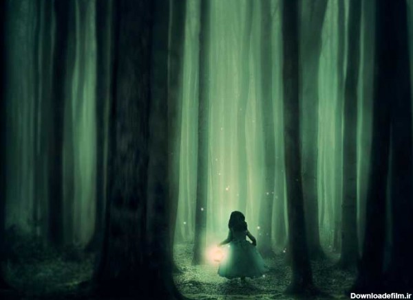 دانلود عکس فانتزی دختر بچه در جنگل