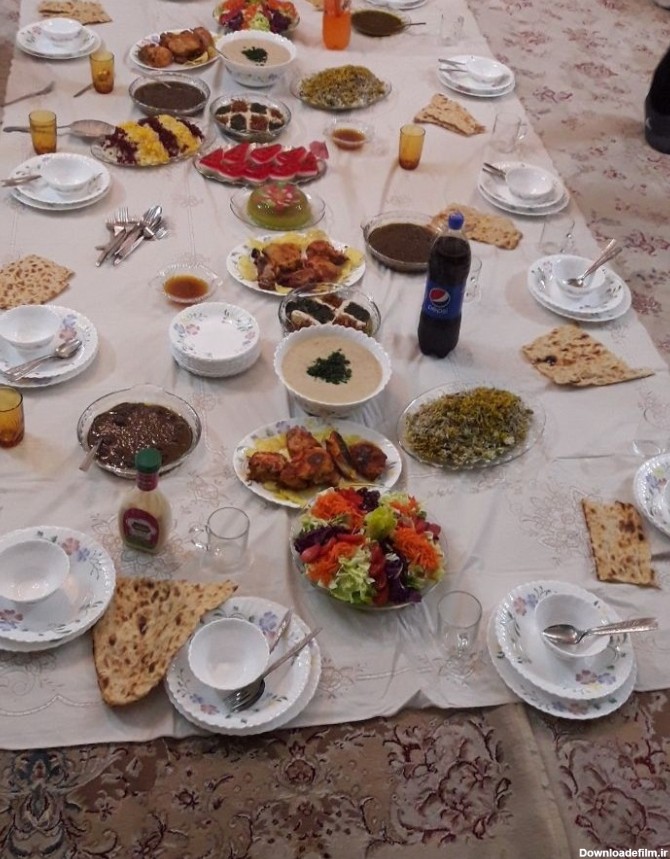 عکس سفره شام شب یلدا