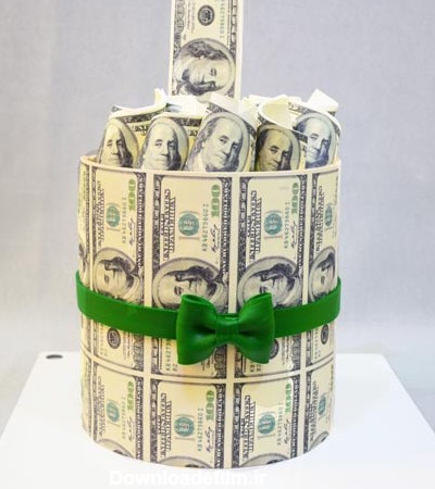 کیک کیسه دلار