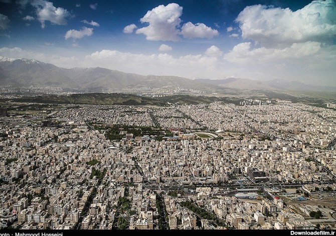 عکس هوایی تهران در اواخر سلطنت قاجار - تسنیم