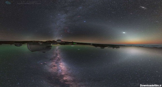 نیمکره های آسمان شب — تصویر نجومی روز