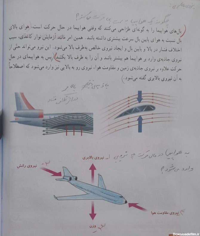 نمونه سوال در مورد نیرو مقاومت هوا همراه با مثال یا هواپیما - علوم ...
