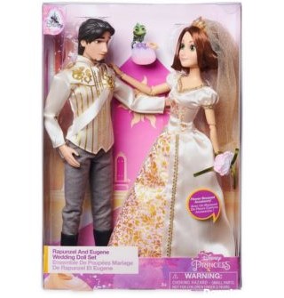 عروسک گیسو کمند و فلین رایدر Rapunzel Nad Eugene Wedding Doll Set
