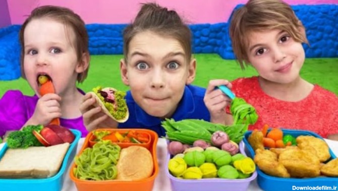 چالش غذا خوردن بچه ها به تنهایی ، تفریح و سرگرمی کودکان