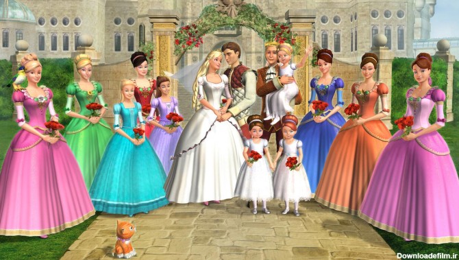 باربی و همه خواهرانش در انیمیشن باربی و دوازده شاهزاده خانم رقصنده